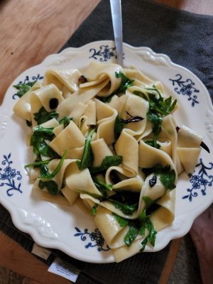 pappardelle with arugula