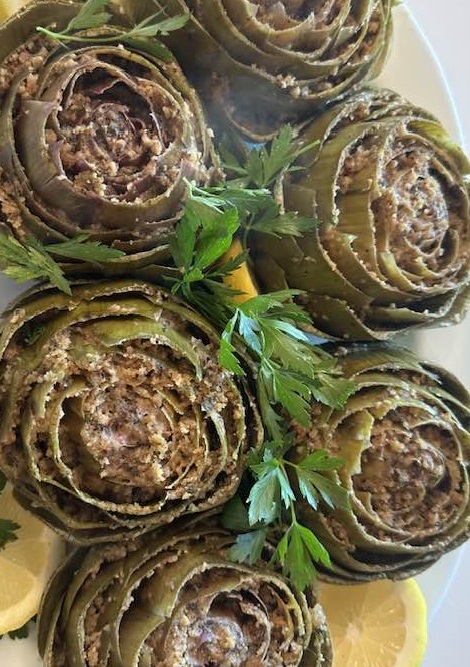 Sicilian stuffed artichokes