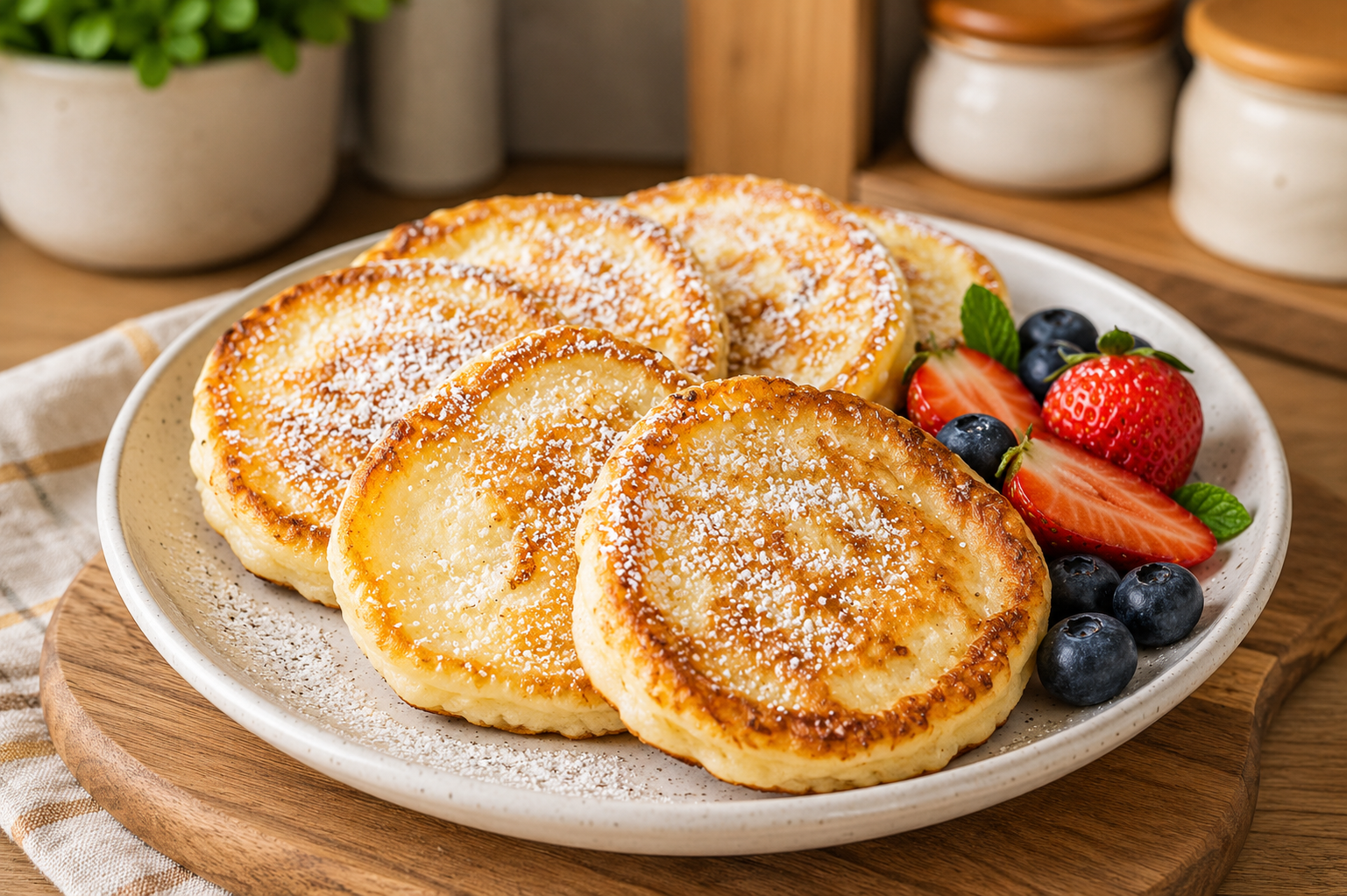 Quick Cottage Cheese Pancakes Recipe
