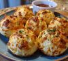 Air Fryer Cheese Pull Garlic Bombs