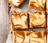 Pumpkin Swirl Cheesecake Bars (gluten-free)