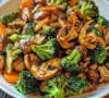 Broccoli, Carrot, and Mushroom Stir-Fry