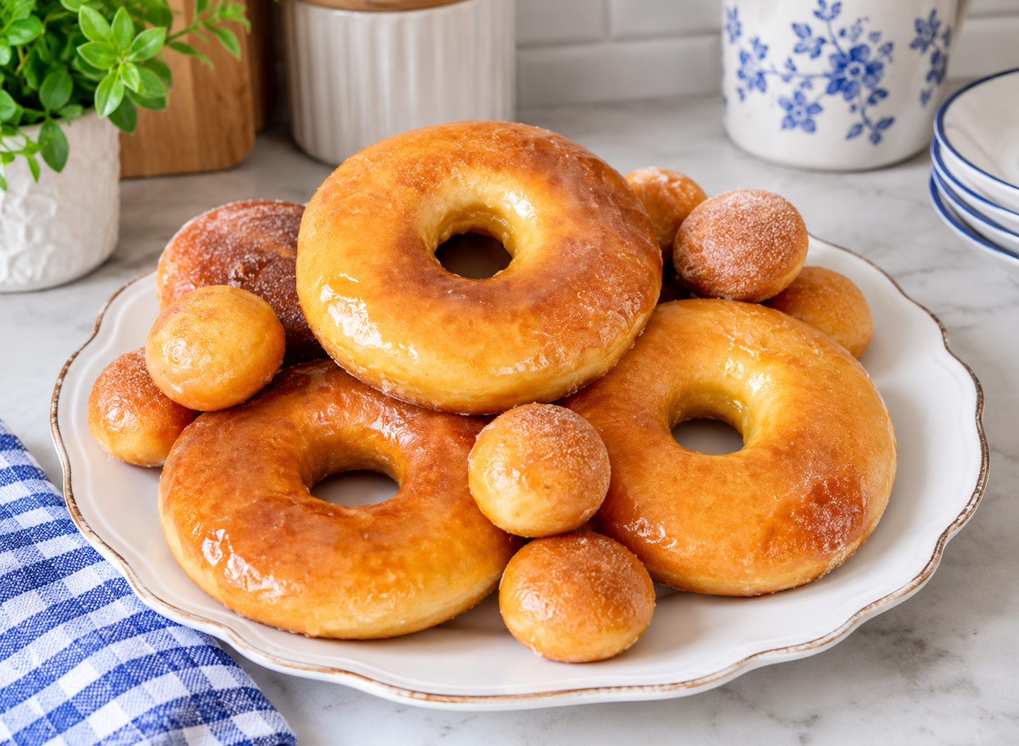 Air Fryer Glazed Donuts