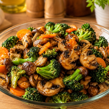 Broccoli, Carrot, and Mushroom Stir-Fry - CP
