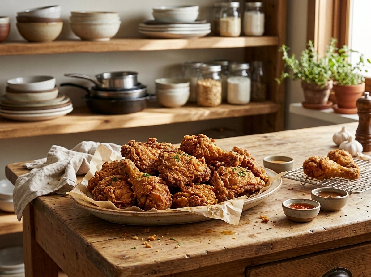 Creamy Air Fryer Fried Chicken