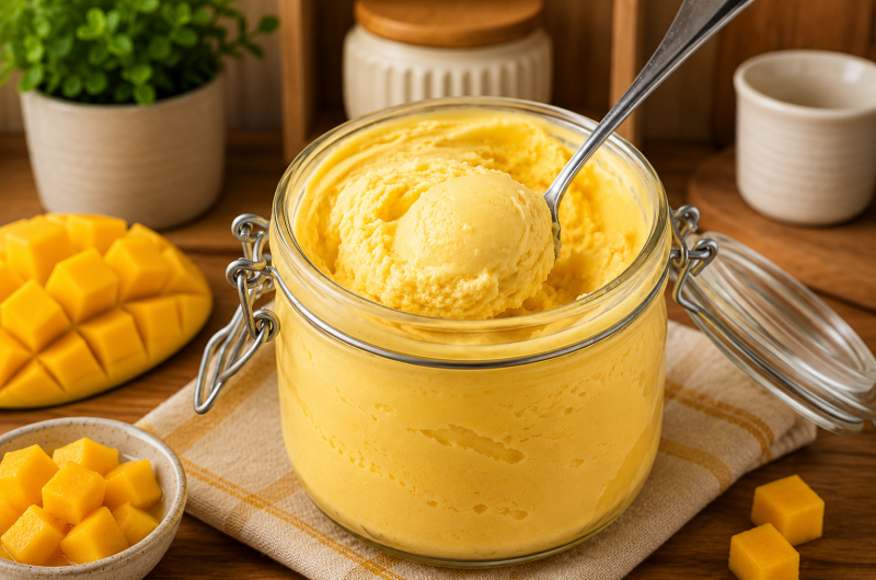 High Protein Mango Ice Cream - CP