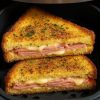 Air Fryer Ham & Cheese Sandwich