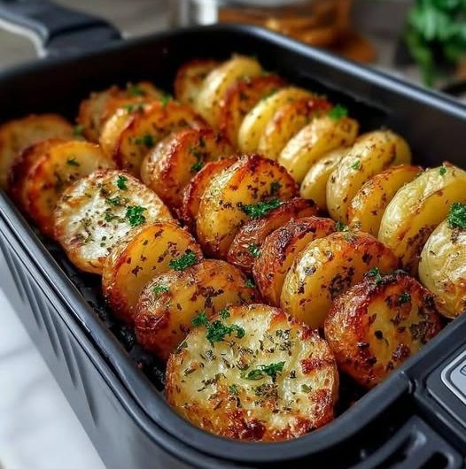 Air Fryer Sliced Potatoes