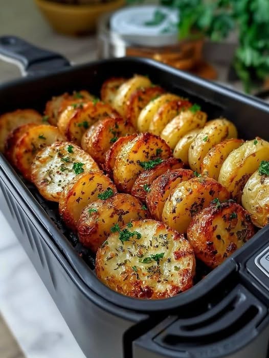 Air Fryer Sliced Potatoes