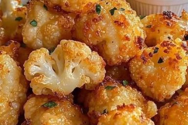Air Fried Cauliflower Cheese