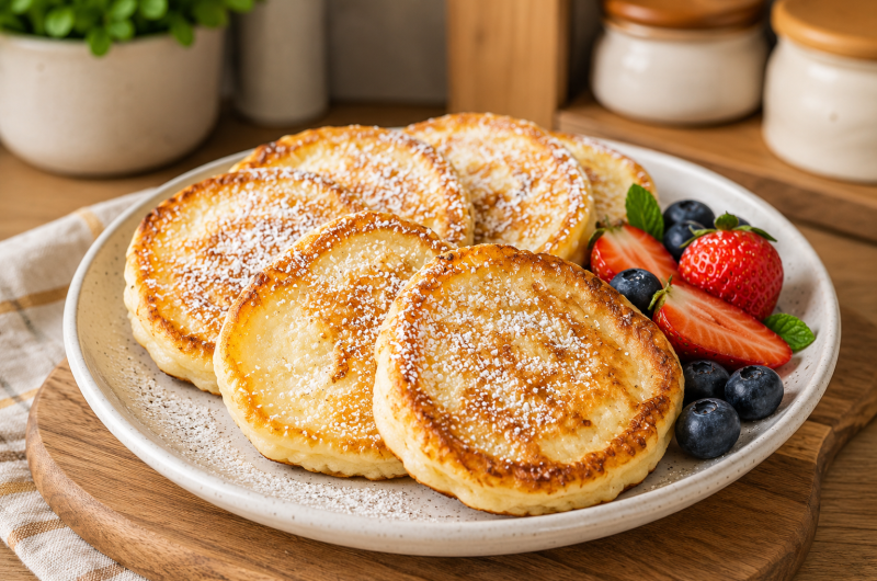 Quick Cottage Cheese Pancakes - CP