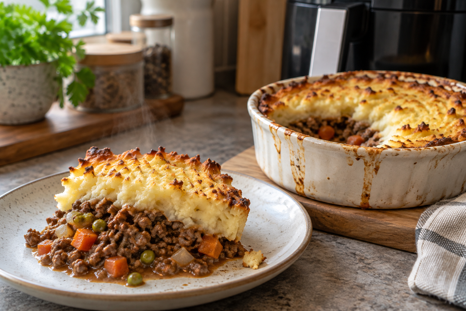 Cottage pie in Air Fryer Recipe